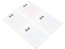 Conjunto de 4 Cadernos para Sala de Aula/Escola com Folhas Pontilhadas para Escrita