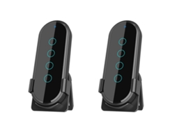 2x Smart Home 433mhz 4 Teclas Ev1527 Controle Remoto Com Chave De Codificação, Transmissor Rf, Controle Remoto Sem Fio Preto_glo