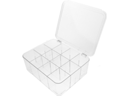 Besportble Caixa Organizadora com Compartimentos e Tampa, Design Elegante Resistente em Plástico para Cartões