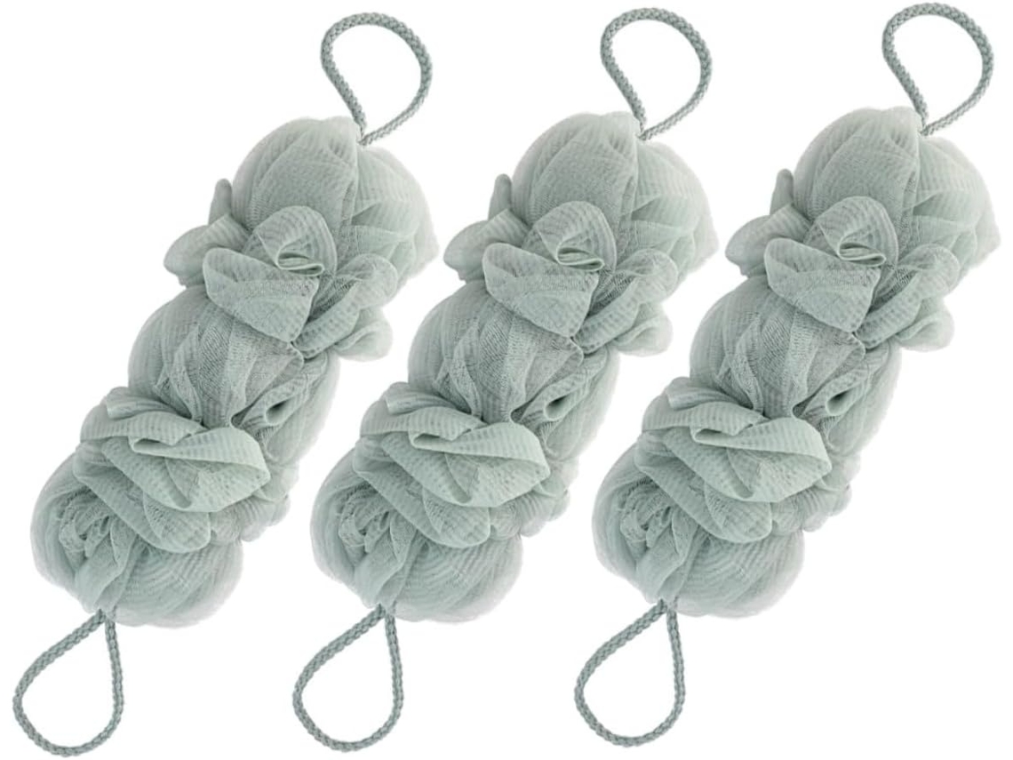 Lurelia Kit De 3 Escovas De Banho Para Bebé De Cuidado Corporal, Bucha Vegetal