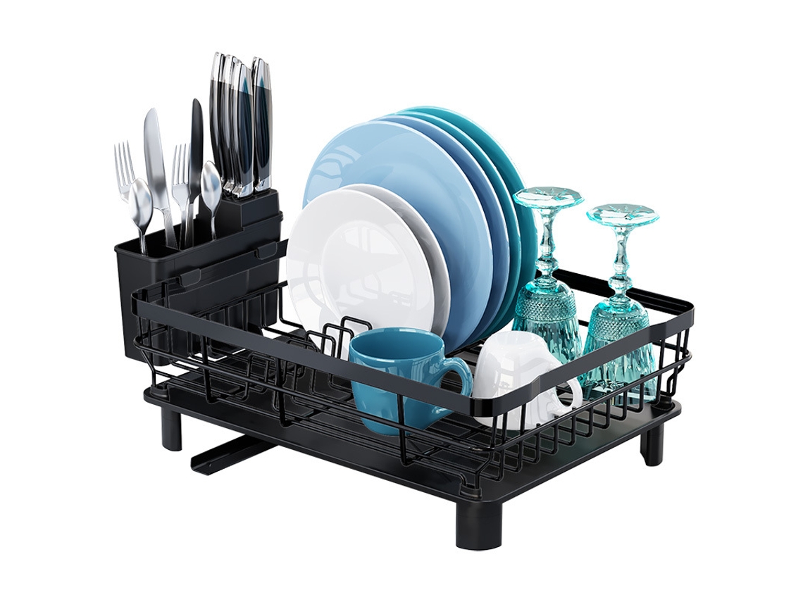 Rack de Secagem de Utensílios LAXISCREED Preto 43x33x15cm