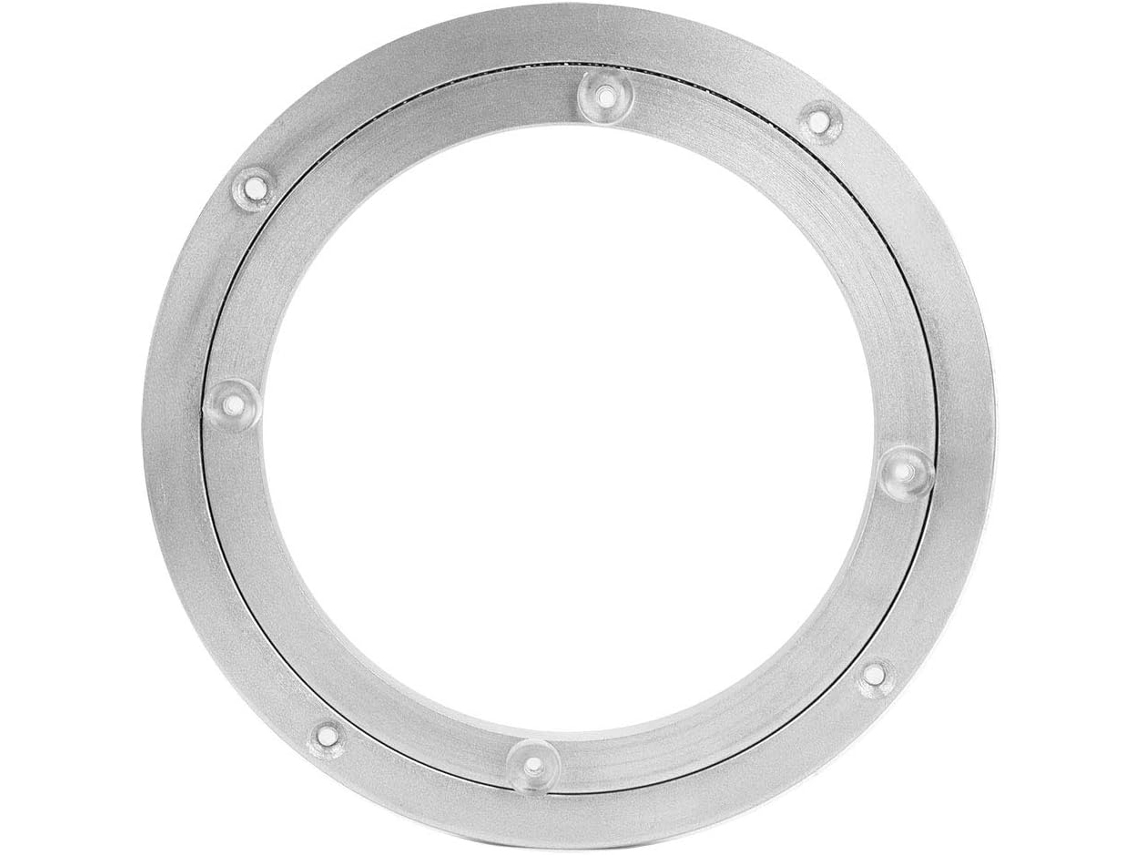 Suporte Giratório De 8 Polegadas Com Base Giratória Redondo Em Liga Alumínio Material 14mm Espessura Para Carga
