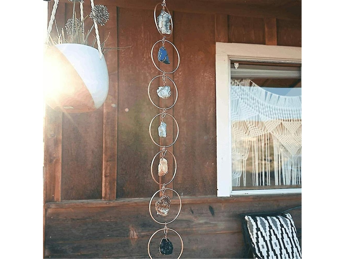 Sinos De Vento Lurelia, Suspenso, 3 Cm, Pedras Preciosas De Chakra Cristais De Cura Sinos De Vento Decoração Janela Carro Enfeite