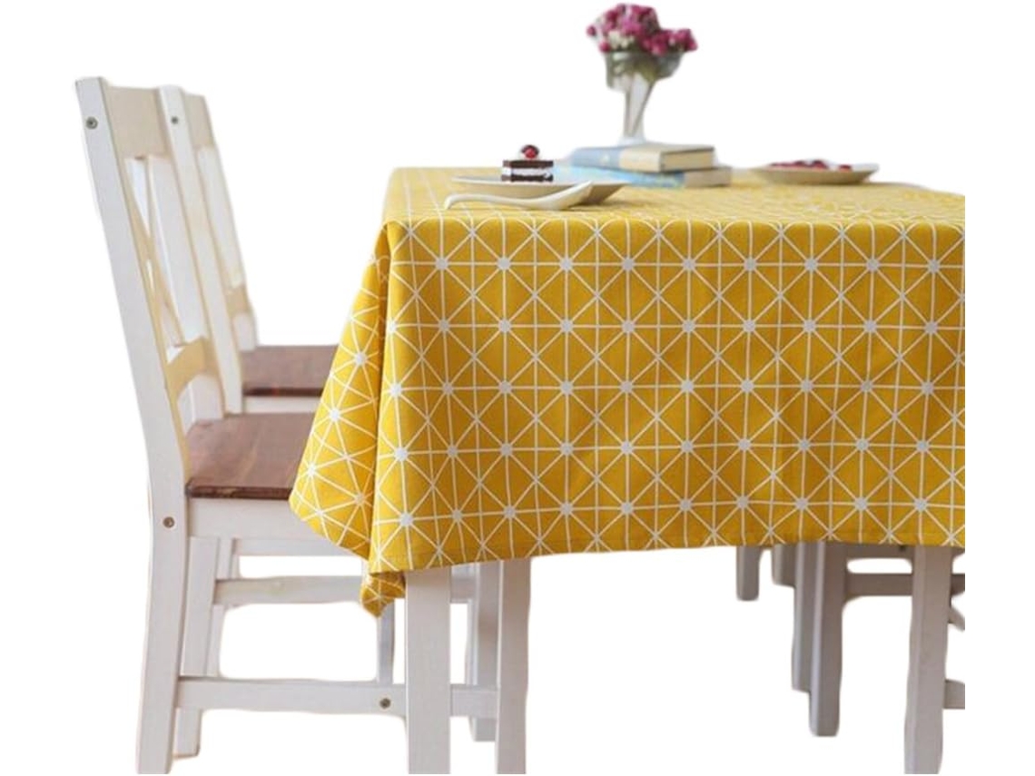 Lurelia Toalha De Mesa Retangular Algodão Linho 100140 Cm