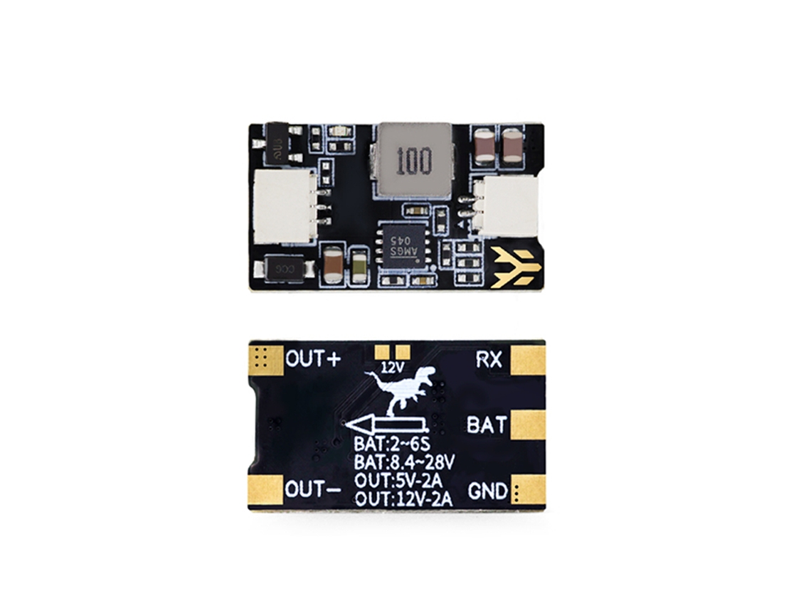 Módulo Bec Step down Hglrc 5 12v Preto 12,1mm*21mm para Drones Rc Fpv Racing MDUG