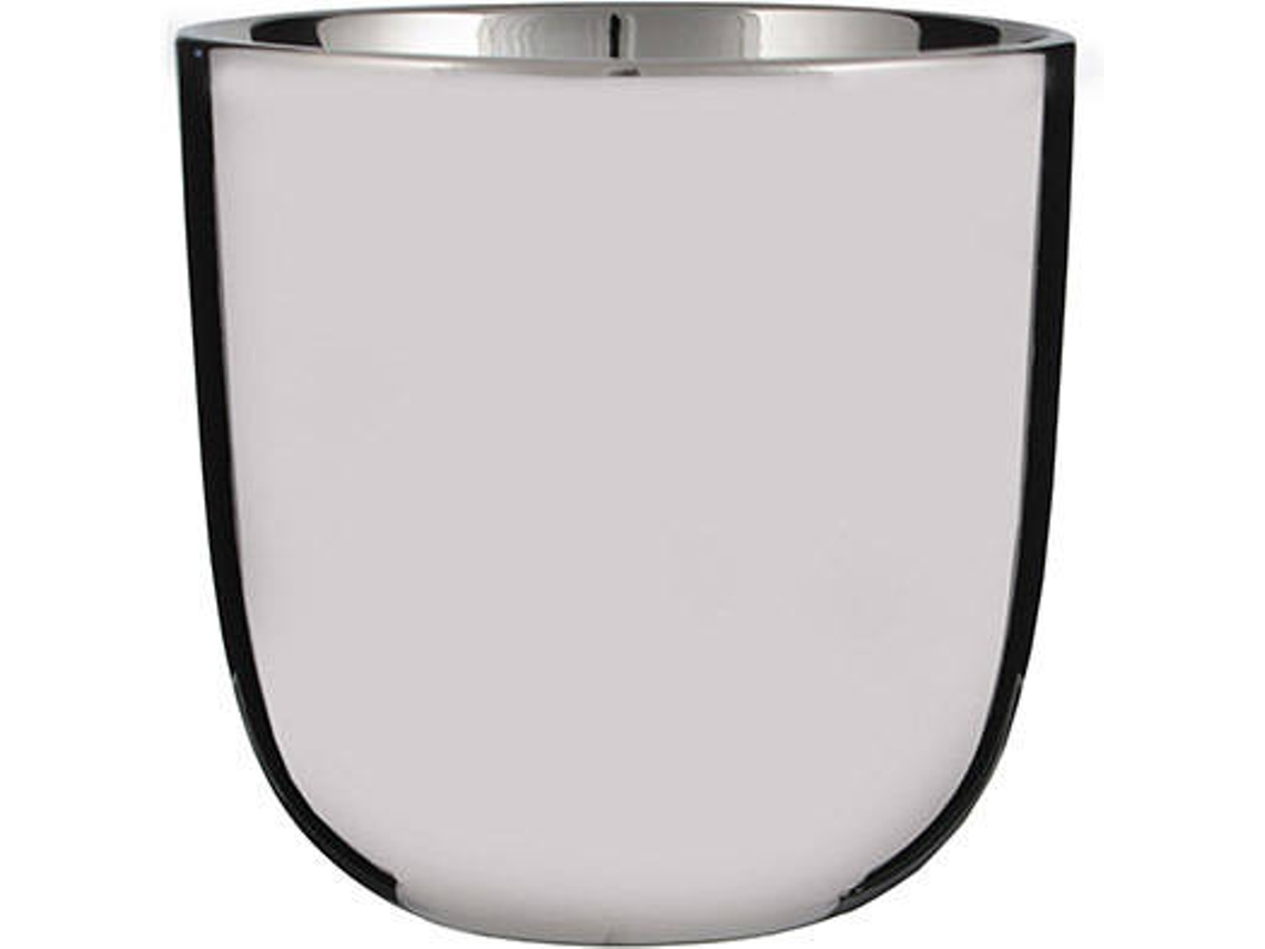 Vaso MICA deCORATIONS Chaz Redondo Prateado   Ø13X12,5Cm