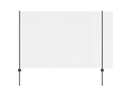 Conjunto 1 Cerca Externa Vidaxl Cinzento Aço (25 X 1,6 M)