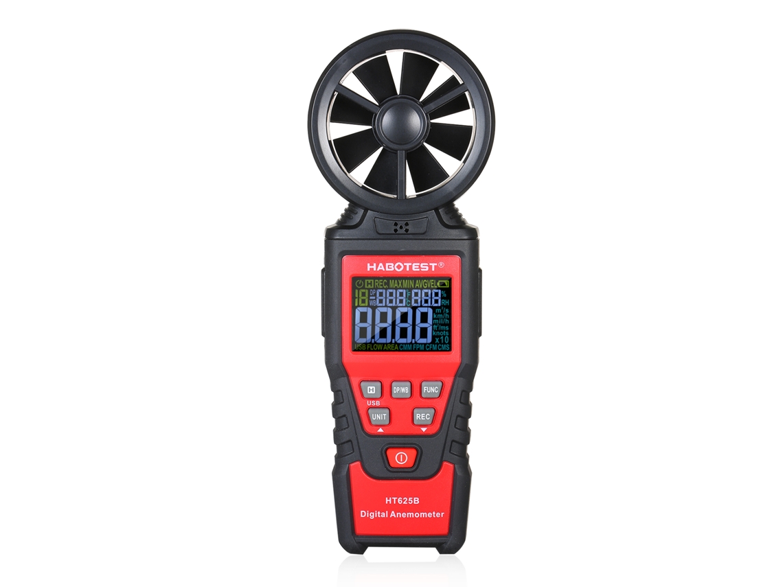 Anemômetro Digital Sensor UT816 Velocidade do Vento e Temperatura S/MARCA