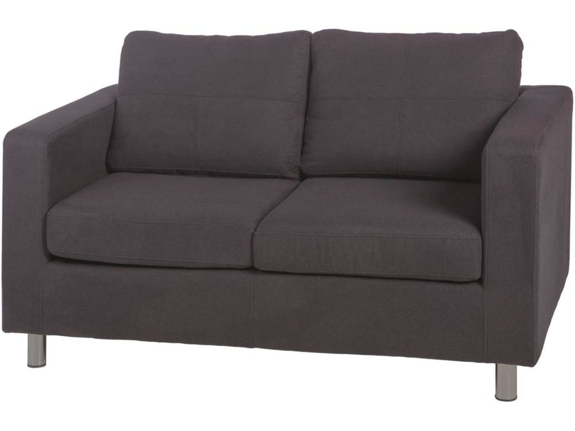 Sofá de 2 Lugares KASA Preto 79x57x143cm Worten.pt