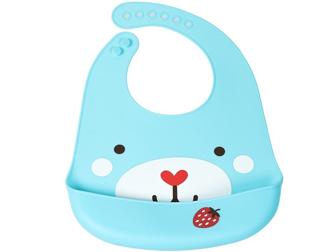 Babete de Silicone Ultrafino e Impermeável para Bebés Ursinho XIAOMOYU