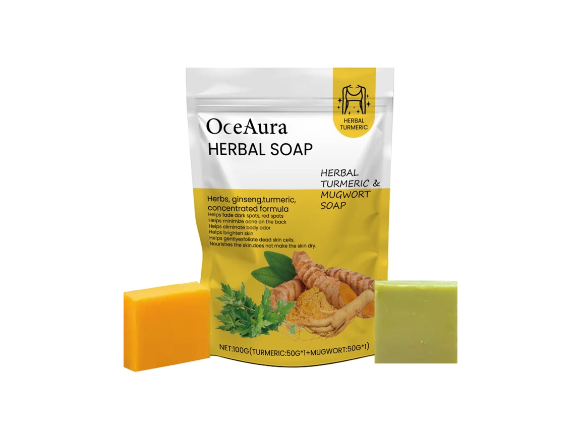 Sabonete Herbal Com Cúrcuma Beleza Natural