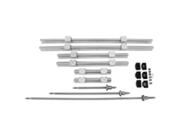 Trilho linear SBR20 com 3 fusos de esfera 350/650/1050mm S/MARCA