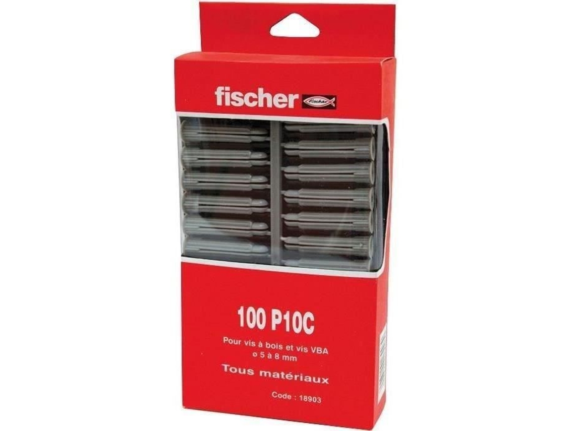 Âncora De Nylon Multiuso Pacote De 100 Pc 10 Fischer