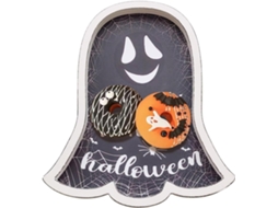 Tábua De Madeira Para Queijos E Frutas Para O Halloween