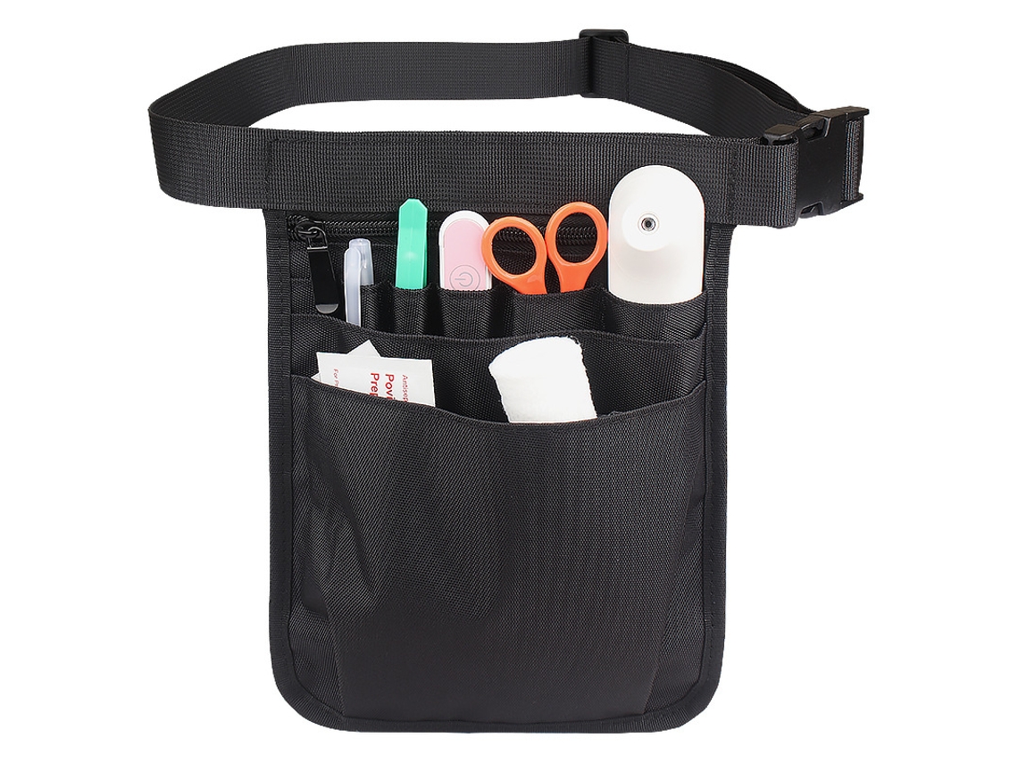 Cinto De Enfermagem, Bolsa Organizadora De Equipamentos Médicos Preta Slowmoose (sem Ferramentas)