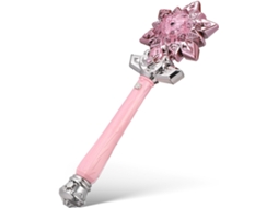 Varinha Luminosa Com Spray E Música Para Meninos E Meninas, Ideal Para Cosplay De Inverno, Rosa.