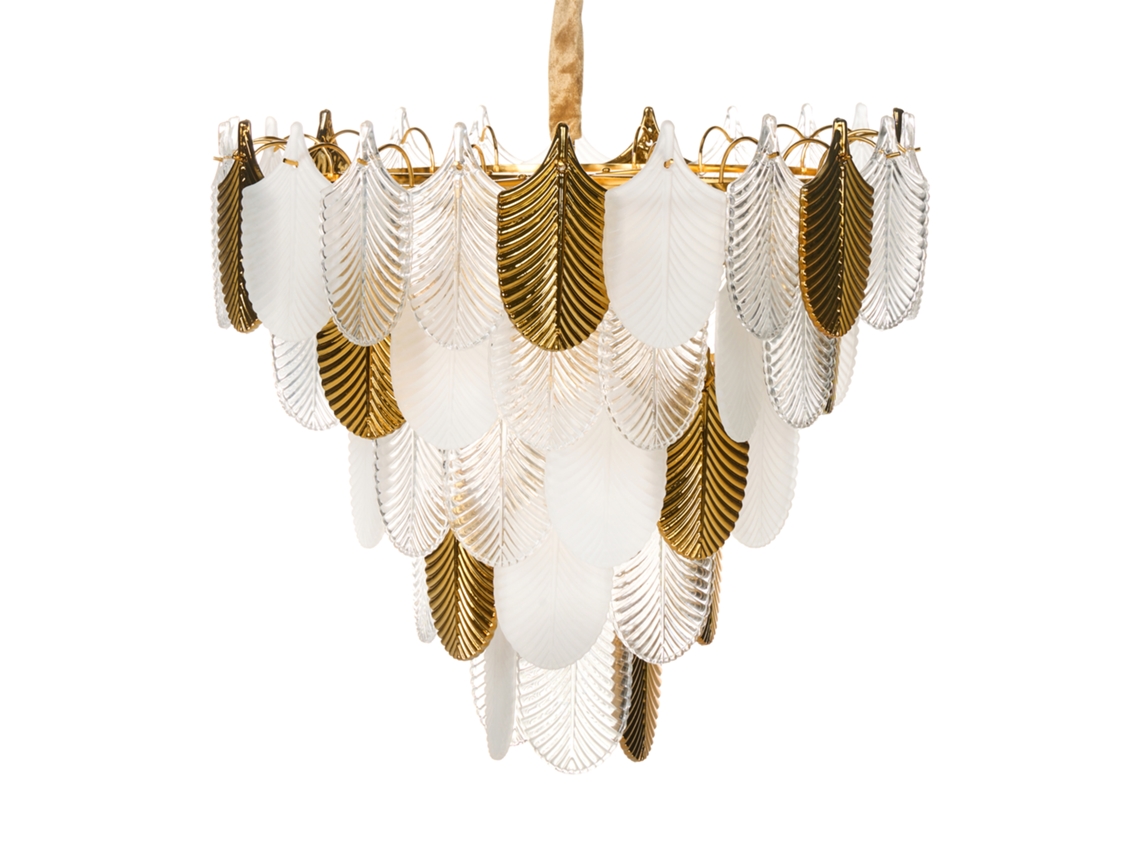 Lustre Beliani Aguirre De Vidro Latão 46x46x107
