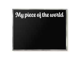 Magnetic Glass Board My Piece Of The World For The Hall Espelharte (80x60 Cm)