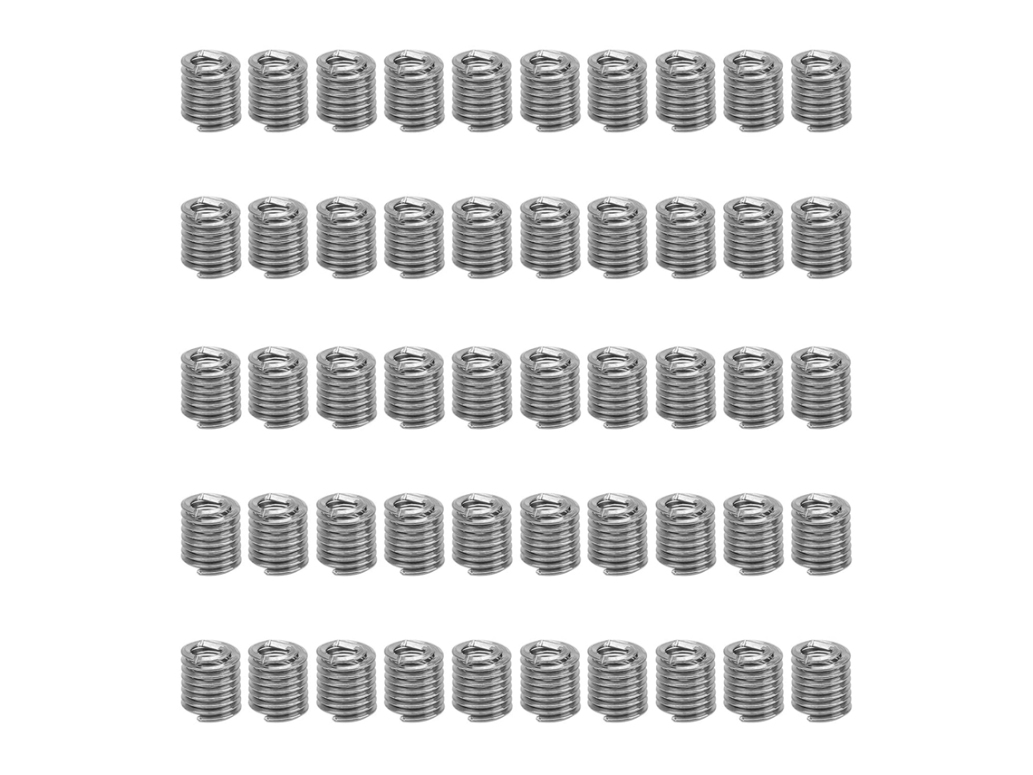 50 Peças De Insertos Rosca Aço Inoxidável 2-56