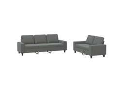 Sofa Set, Sofa Sets Vidaxl Cinzeto Tecido (n/a)