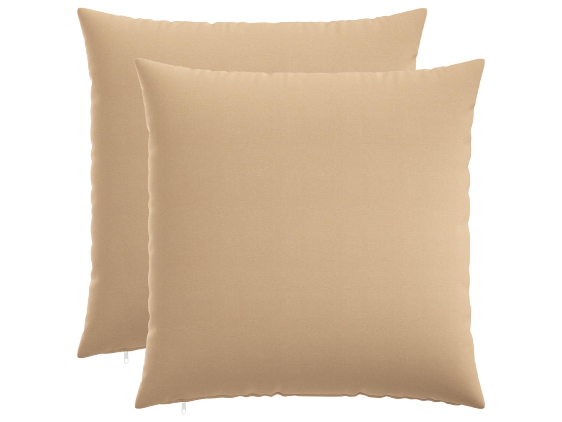 Vidaxl Almofada Com Travesseiro Heerlen 2 Unid. Creme Tecido