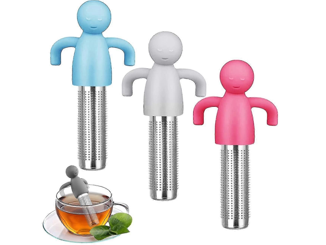Buleiro De Chá Em Aço Inoxidável Com Infusor E Silicone