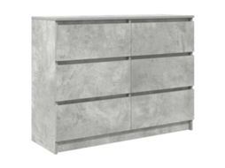 Aparador Derivados da Madeira Cinzento Cimento MAISON EXCLUSIVE 100x35x76 cm