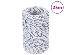 Vidaxl Corda De Barco 2 Mm 25 M Polipropileno Branco