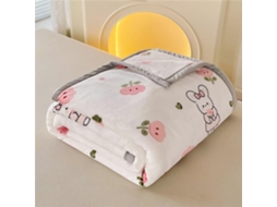 Manta de Flanela Lã com Estampa Floral Fansu Microfibra Macia e Quente para o Inverno Colcha Fofa Quarto Sofá