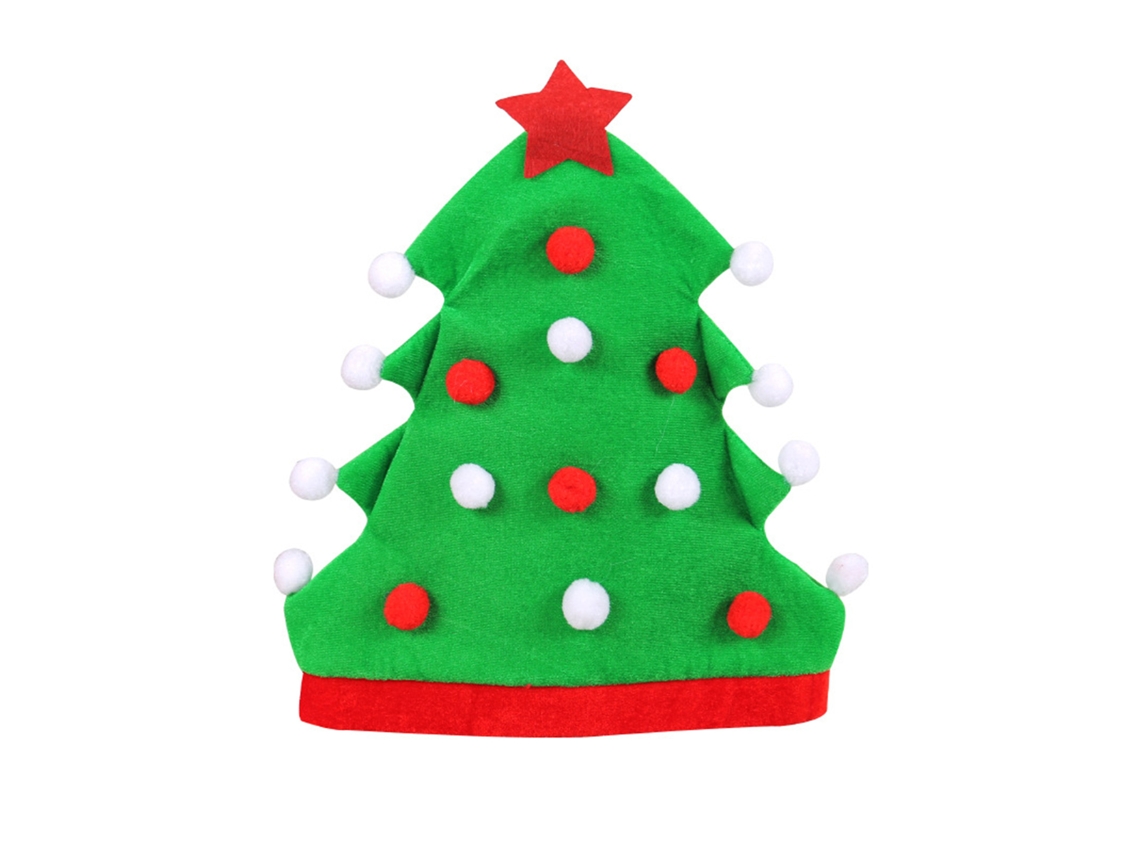 Laxiscreed Chapéu De Natal Verde Com Árvore Para Festas E Elfos