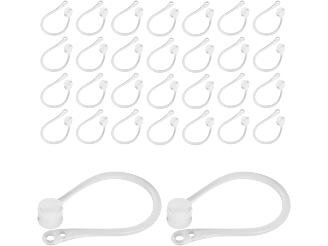 Alipis - 20 Pares De Ganchos Auriculares Transparentes Antiqueda, Acessórios Para Fones De Ouvido Esportivos