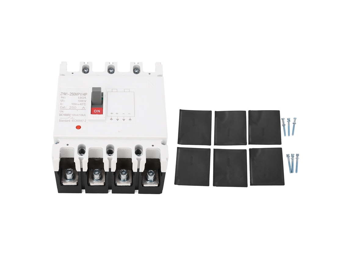 Disjuntor Miniatura Dc 4p Chave De Desconexão Solar Protetor Chave De Proteção De Bateria Isolador 1000v 180a