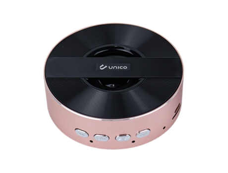 Coluna Wireless Portátil Pequena e Prática S/ Fio Unico Star Bs1064 Preto e Rosa