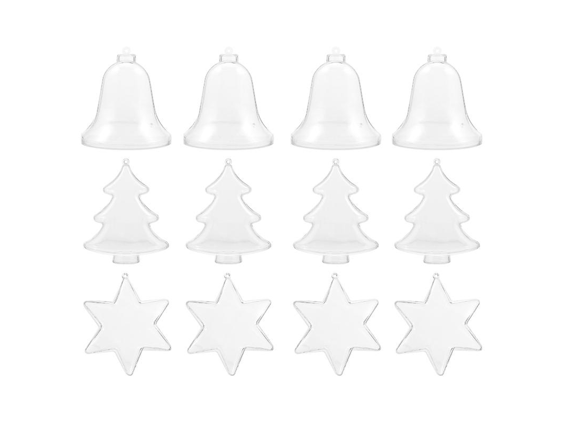 12Pcs Xmas Fillable Pendant ALLINLESS
