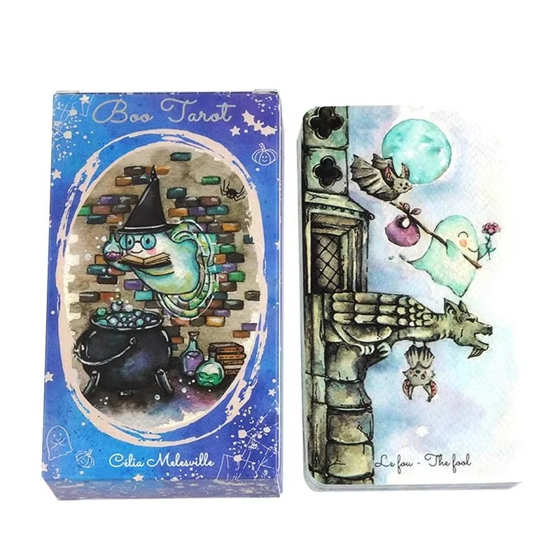 Tarot com 78 Cartas, Versão em Inglês, Ideal para Iniciantes, Também Adequado para Festas Ou Jogos de Tabuleiro. MDUG