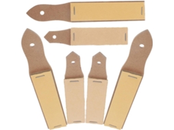 Conjunto de 6 porta-lápis Lixa com design ergonômico para apontar lápis.