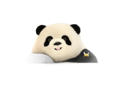 Urso Panda Pelúcia Estilo Abelha Fofo Brinquedo Lembrança Zoológico Cor da Imagem CHABERLU