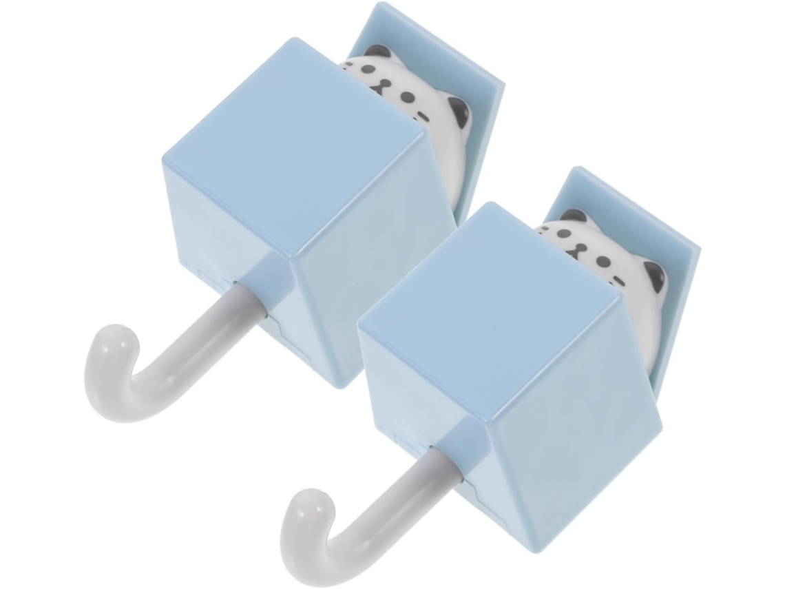 Ganchos De Parede Reposicionáveis, Conjunto Com 2 Unidades, Plástico