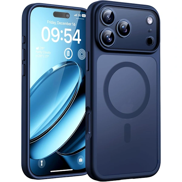 ca Capa Magnética Compatível Com Magsafe Para Iphone 17 Pro De 6,3 (azul Escuro) Iphone 17 Pro