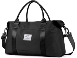 Mala de Cabine AQUAFORGE 45x36x20, impermeável, preta, grande