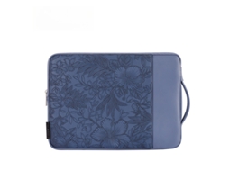 Bolsa Para Portátil Czhhmart Em Material Pu, Compatível Com Notebooks De 14 Polegadas Azul Profundo