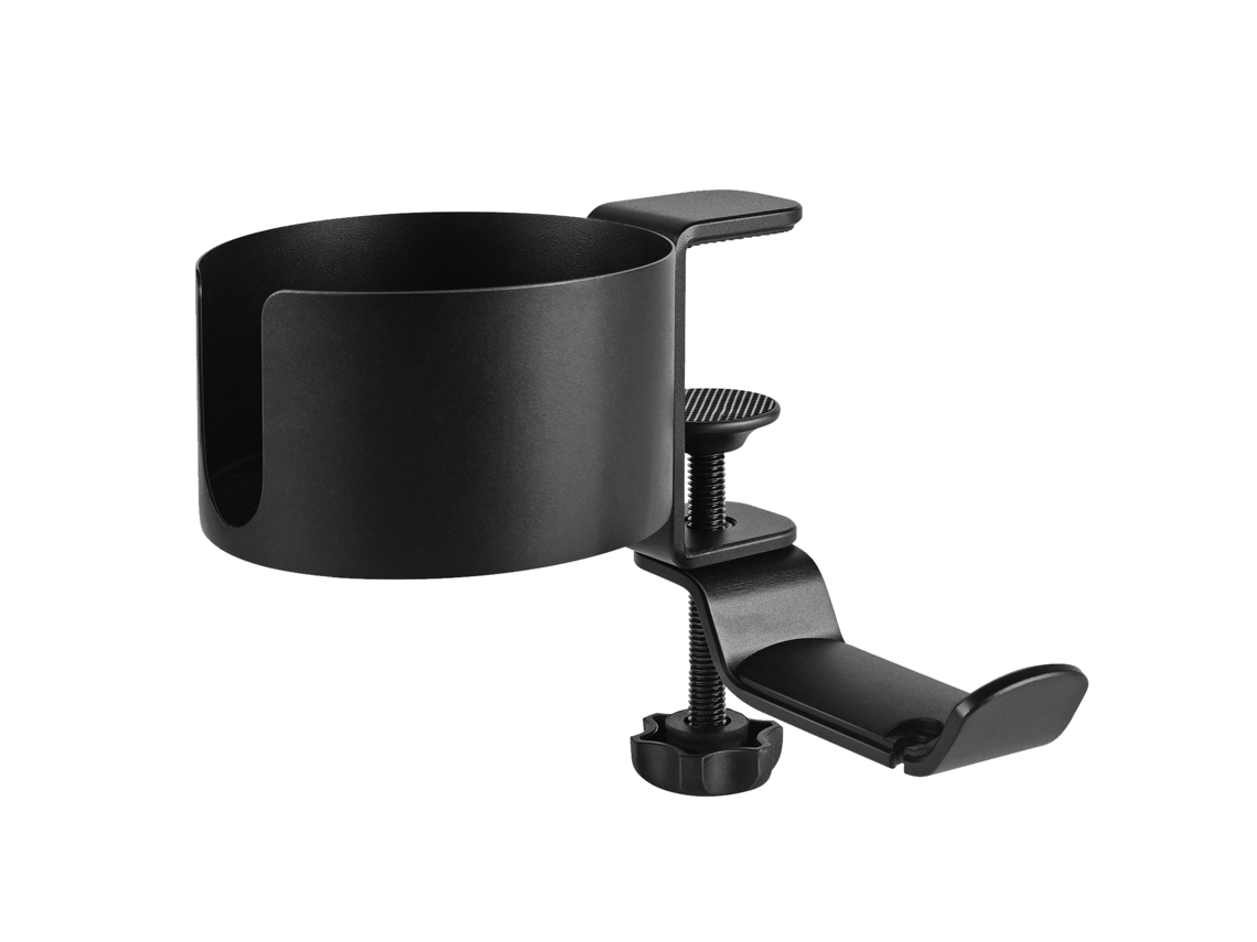 Suporte de Mesa 2 em 1 para Copo e Fones com MARCA