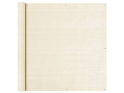 Vidaxl Tela De Varanda 120x600 Cm Pead Cor Creme