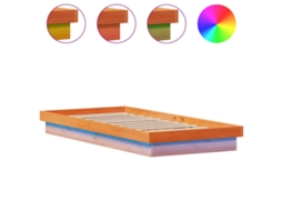 Bed Frame, Bed Frames Vidaxl Marrom Madeira De Pinho (75 X 190 Cm)