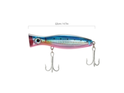 Isca Artificial Popper 12cm 45g Olhos 3d com Gambas