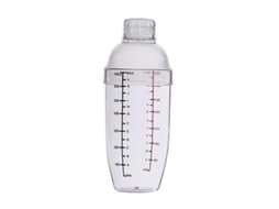 Copa Mezcladora De Coquetéis Transparente Com Escala Dupla Em Gramas, Anti-vazamento, Resistente Ao Frio E Calor, 350/500/700/1000ml 700ml