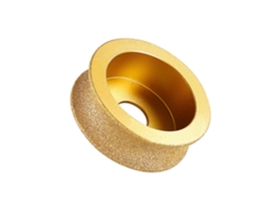 Disco De Desbaste Diamantado Redondo, Brasado A Vácuo, 3 Polegadas (75 Mm), Borda Semi-acabada.