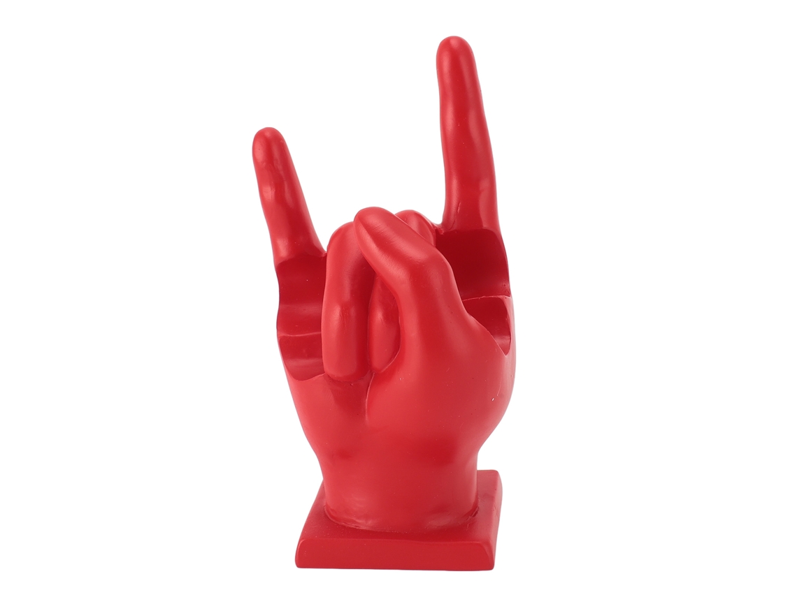 Suporte para Baquetas Bateria Resina Estilo Moderno Decorativo Vermelho