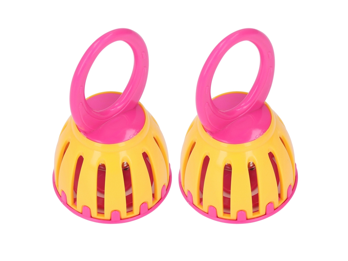 Primerox 2pcs Sineta de Gaiola Infantil Handheld Brinquedo Educativo para Bebê 3+ Meses
