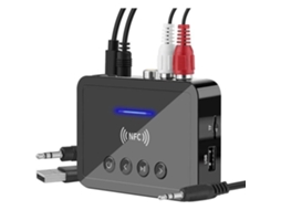 Adaptador Bluetooth Áudio, 2 Em 1, Aux, Para Tv, Pc